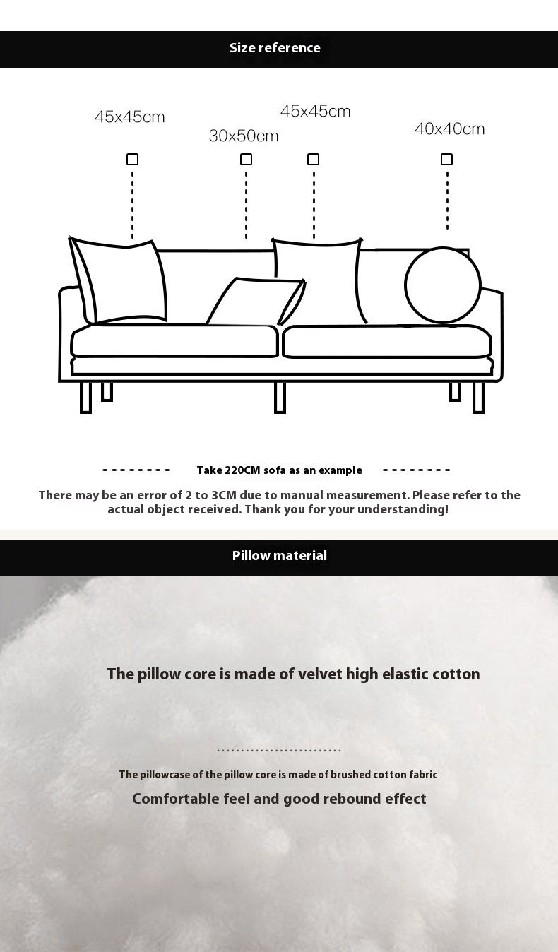 Retro Pony Embroidered Pillow Cover – Nordic Luxury Sofa Cushion – No Insert