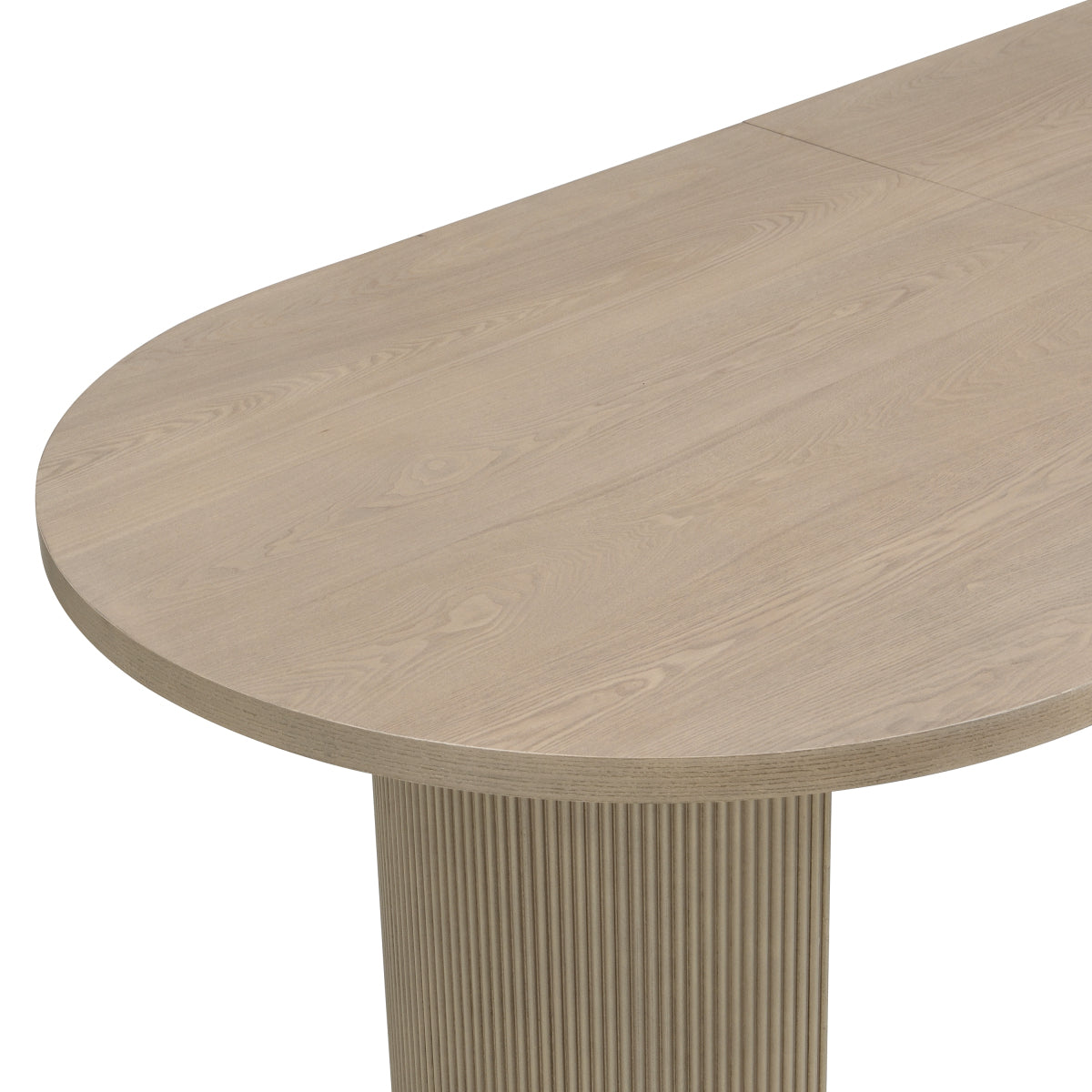 Oval Dining Table Double Pedestal -Light Natural