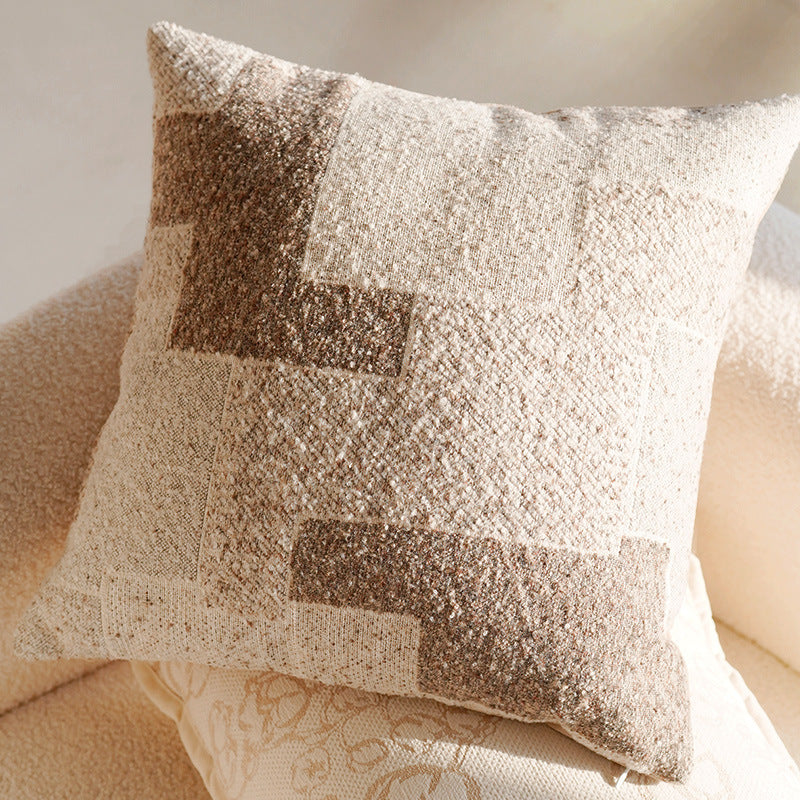 French Forest Brown Melad Pillow Cover – INS Style Cushion for Sofa or Window – No Insert