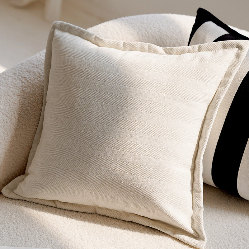 Retro Pony Embroidered Pillow Cover – Nordic Luxury Sofa Cushion – No Insert