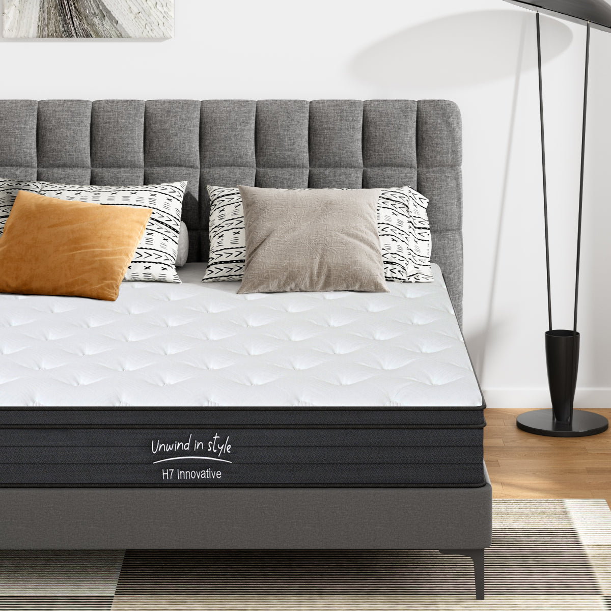 Twin Size 12 Inch Hybrid Mattress | Individual Pocketed Coils | Medium Firm Comfort