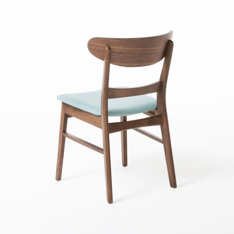 Final Sale 2 Pieces Dining Chairs, Solid Wood, Mint