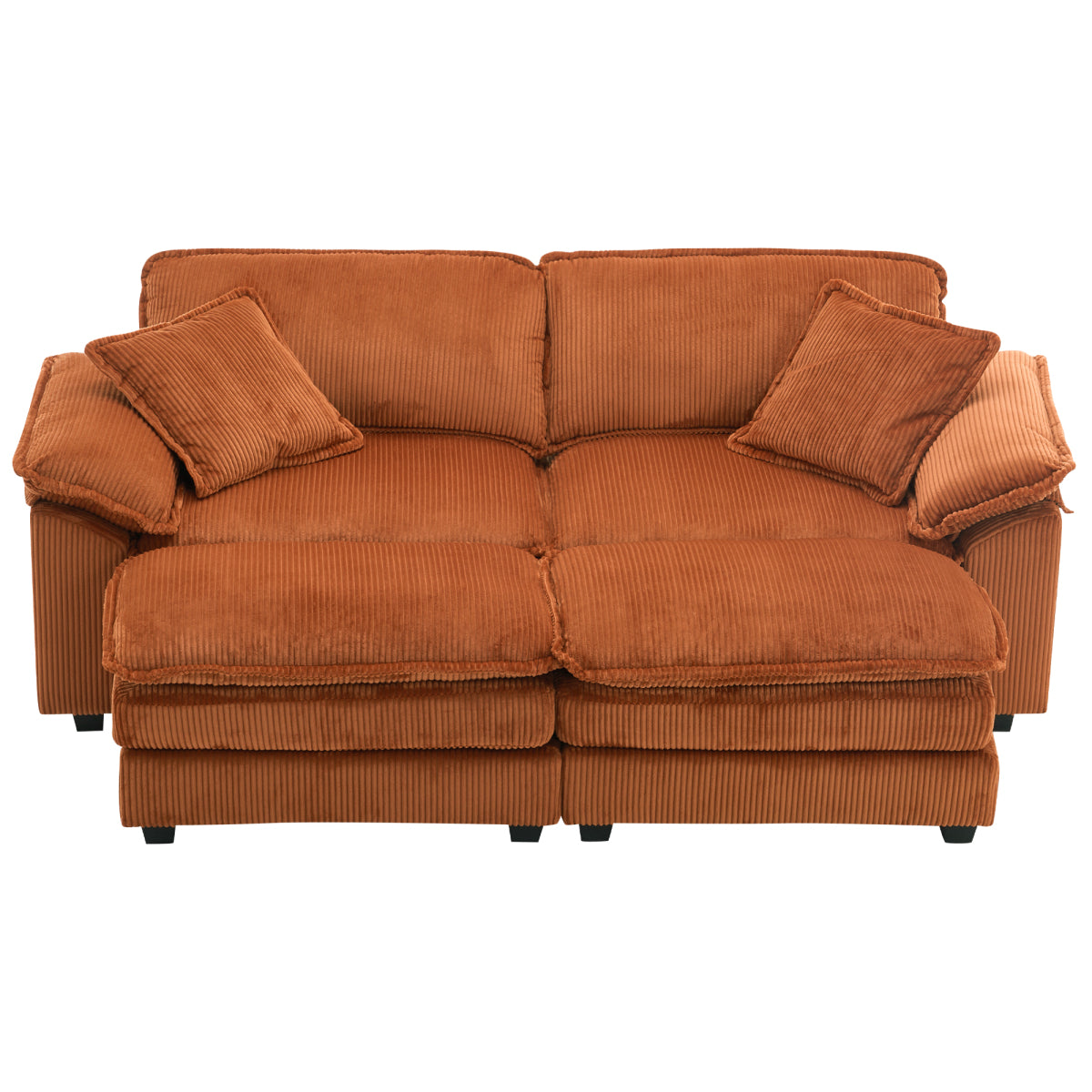 84.6'' Oversized Modular Combo Sofa with Ottoman