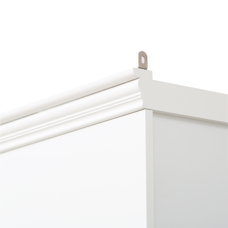 79" Tall LED Bookcase Display Cabinet - 3-Piece Retro Bookshelf with Glass Shelves, White