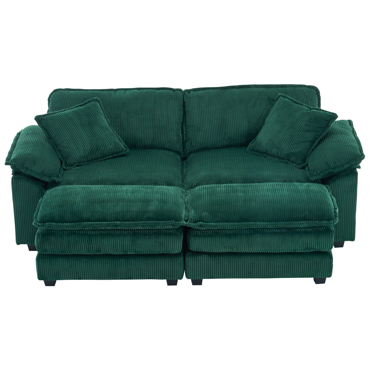 84.6'' Oversized Modular Combo Sofa with Ottoman
