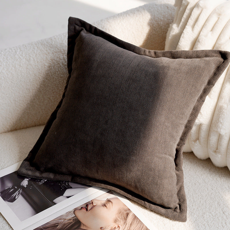 Retro Pony Embroidered Pillow Cover – Nordic Luxury Sofa Cushion – No Insert