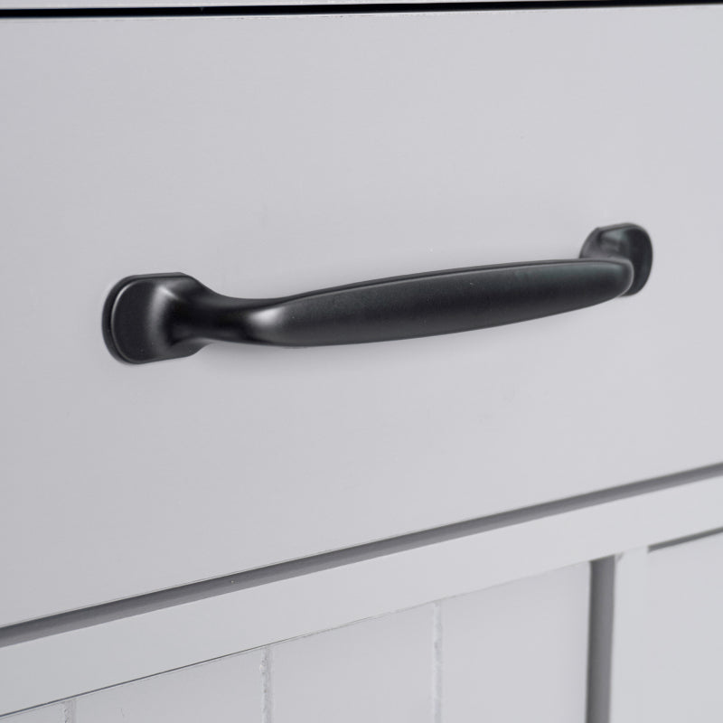 Kitchen Island with Tilt-Out Trash Bin & Drop Leaf, Rolling Storage Cart