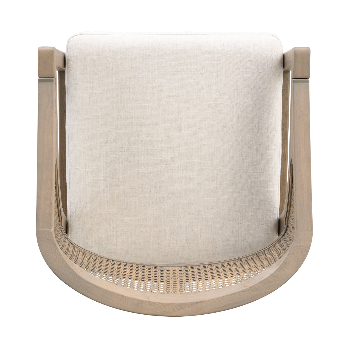 Set of 2 Wooden Dining Chairs | Light Ash Frame & Rattan Back