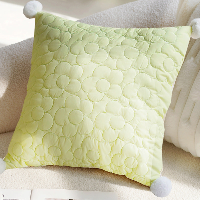 Green Bird Luxury Living Room Cushion Office Pillow Cover Pillowcase Homestay Sofa Waist Pillow Bay Window Cushion Bed
