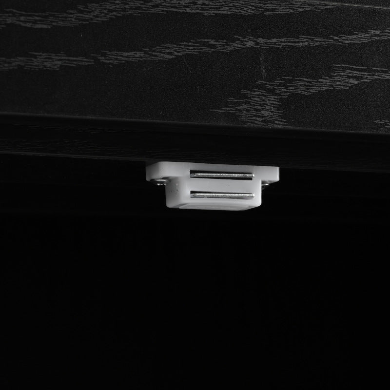 53.5" Farmhouse Kitchen Island with Drop Leaf & Power Outlet