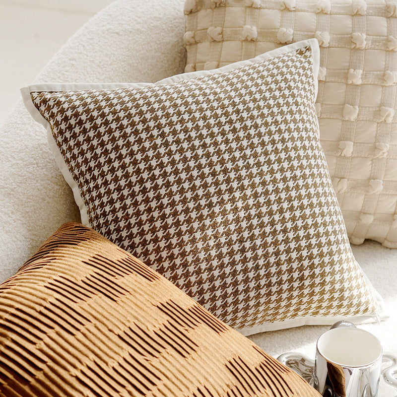 French Forest Brown Melad Pillow Cover – INS Style Cushion for Sofa or Window – No Insert