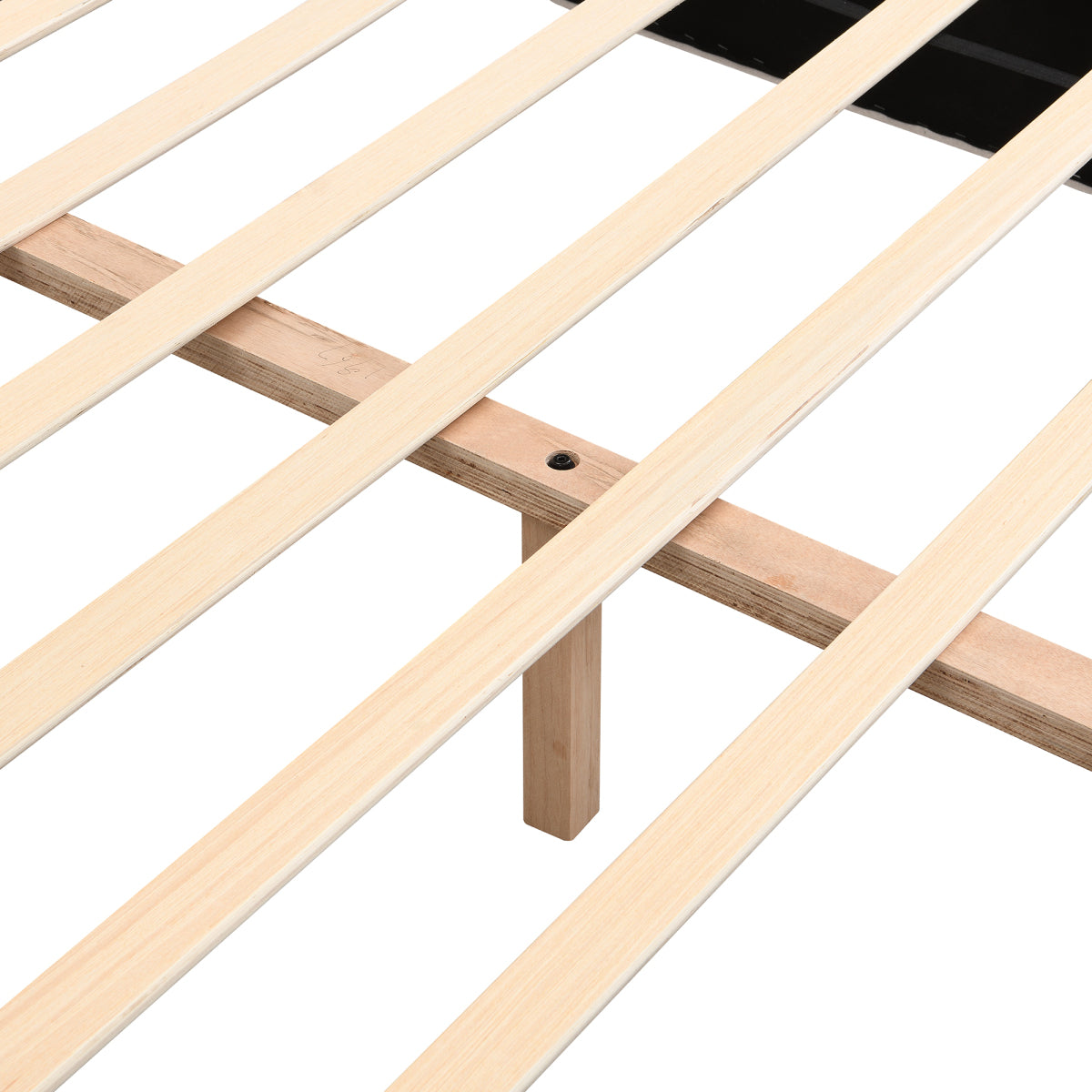 Modern King White Boucle Upholstered Bed: Luxury Platform Bed Frame