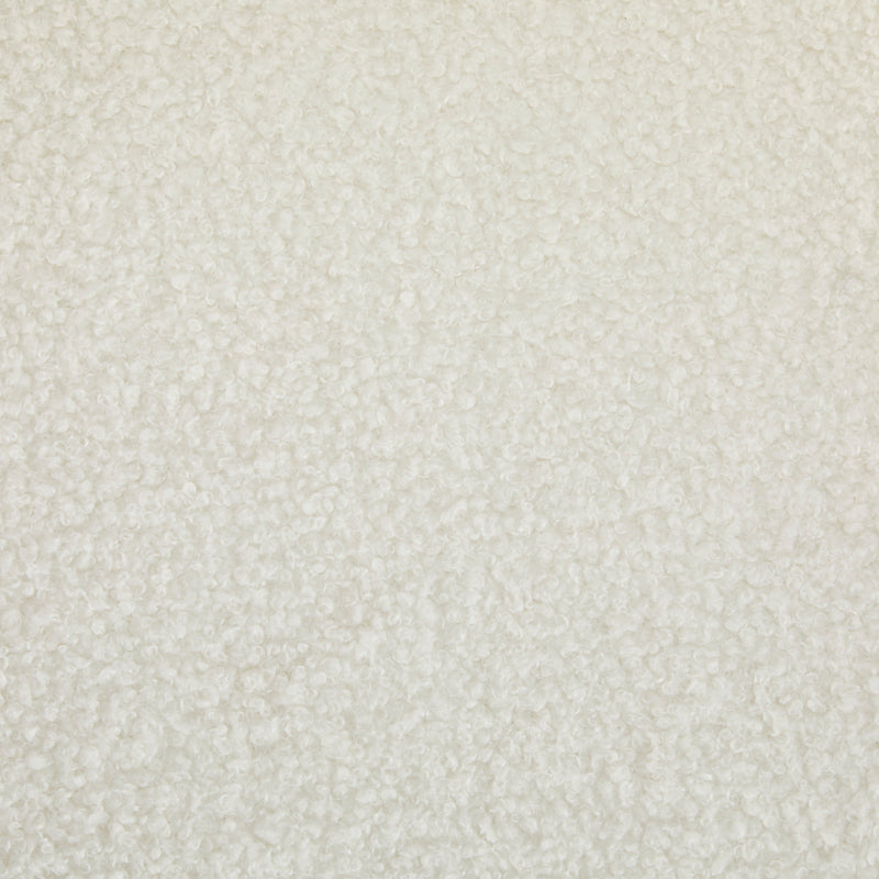 2-Pack Dining Chairs - White Boucle Fabric with Wood Frame