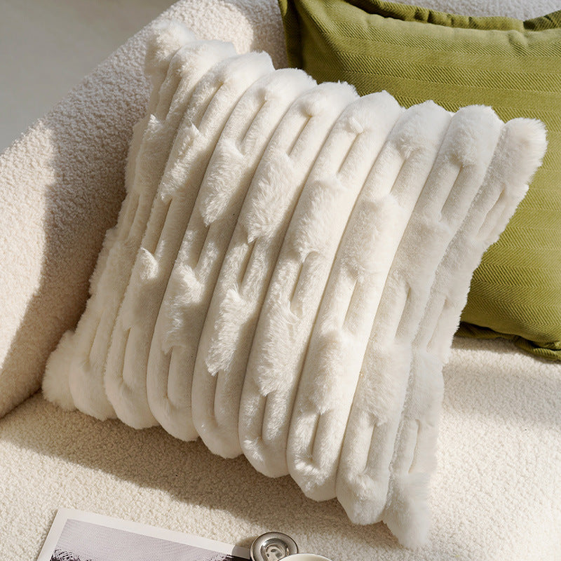 Green Bird Luxury Living Room Cushion Office Pillow Cover Pillowcase Homestay Sofa Waist Pillow Bay Window Cushion Bed
