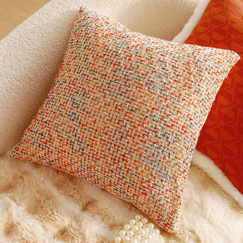 French Style Light Luxury High-End Black Living Room Sofa Cushion Vintage Cushion Rose Red Bay Window Cushion Lumbar Pillow
