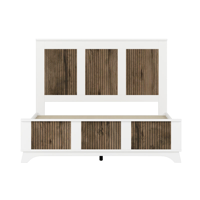 4-Piece Queen Bed Set | Platform Bed w Storage, Nightstand & Dresser