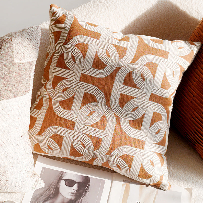 French Forest Brown Melad Pillow Cover – INS Style Cushion for Sofa or Window – No Insert